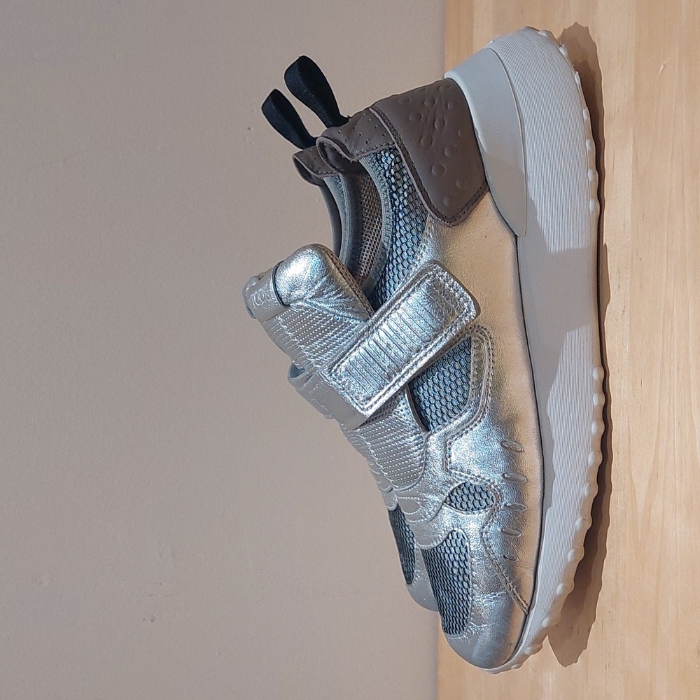 Tod's Silver Leather With Mesh Platform Sneakers